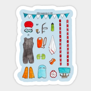 Swimming Gear Sticker